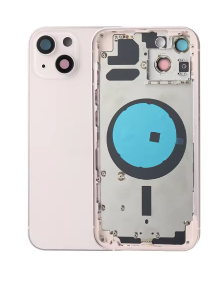 Chasis con Tapa Trasera para iPhone 13 Rosa( oro )