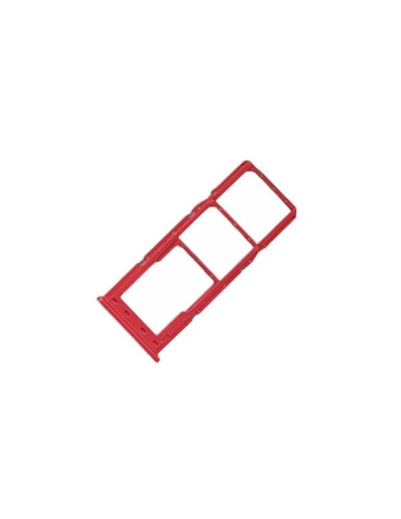Bandeja de tarjeta SIM /SD  para Samsung A12 /A125 Roja