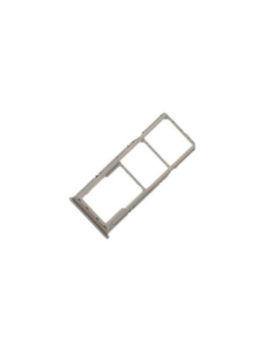 Bandeja SIM/SD para Samsung A20 /A205 Plata