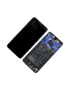 Pantalla para Huawei Mate 20 con marco azul y bateria (Original Servicepack) 2
