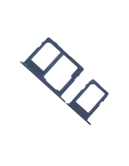 Bandeja SIM/SD para Samsung A6 A600 / A6 Plus 2018 A605 Azul ( conjunto de 2 bandejas )