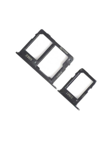 Bandeja SIM/SD para Samsung A6 A600 / A6 Plus 2018 A605 Negra( conjunto de 2 bandejas )