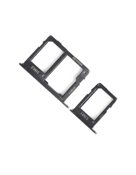 Bandeja SIM/SD para Samsung A6 A600 / A6 Plus 2018 A605 Negra( conjunto de 2 bandejas )