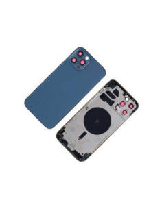 Chasis con Tapa Trasera para iPhone 12 Pro Max Azul 2