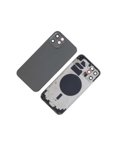 Chasis con Tapa Trasera para iPhone 12 Pro Negro