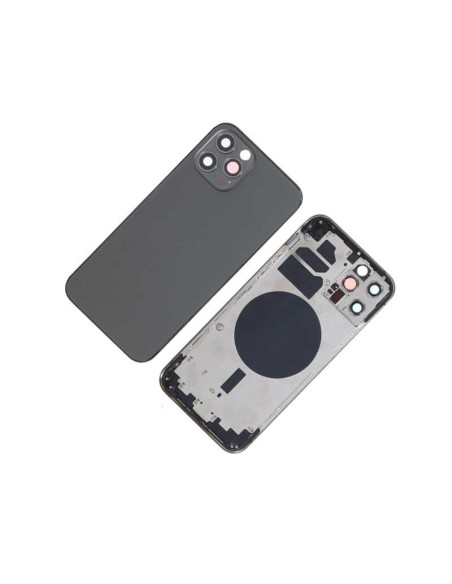 Chasis con Tapa Trasera para iPhone 12 Pro Negro