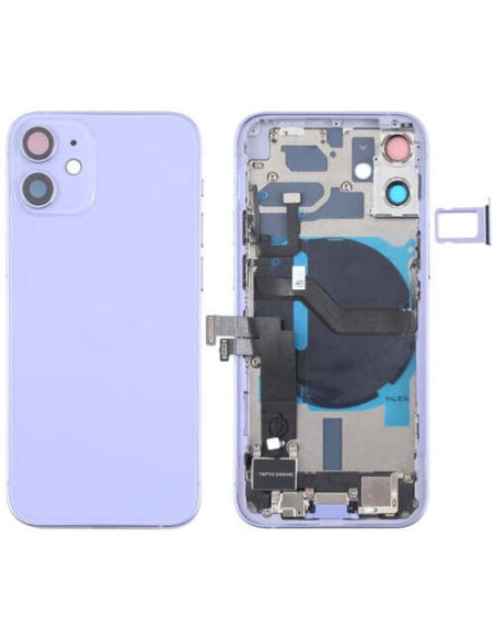 Chasis con Tapa Trasera para iPhone 12 Mini Purpura