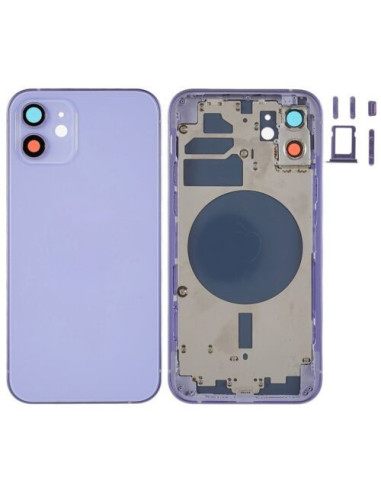 Chasis con Tapa Trasera para iPhone 12 Purpura