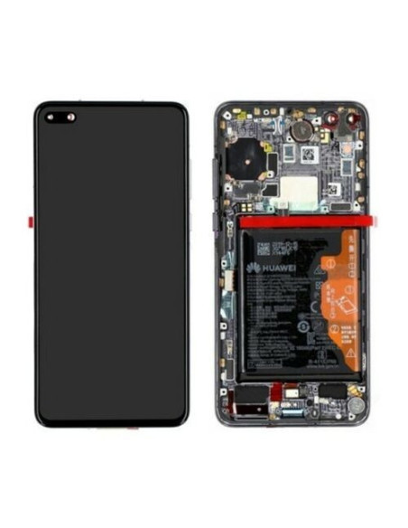 Pantalla para Huawei P40 Con Marco Negro (Original Service Pack)