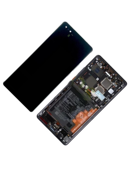 Pantalla Para Huawei Mate 40 Pro con marco Negro y Bateria Original Servicepack