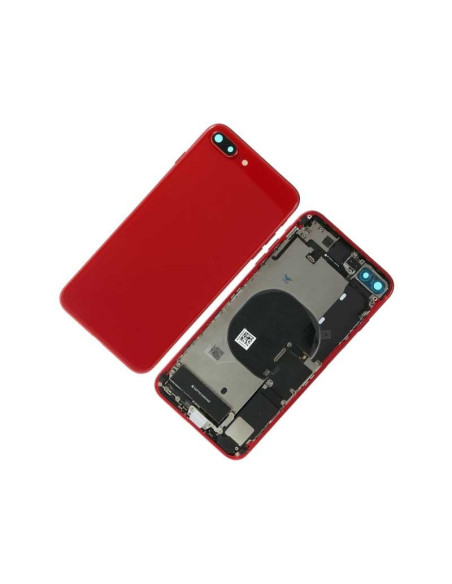 Chasis con Tapa Trasera para iPhone 8 Plus Roja