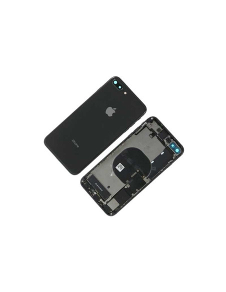 Chasis con Tapa Trasera para iPhone 8 Plus Negra