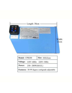 Alfombrilla termica con separador de pantalla para desmontaje de moviles y tablets 2