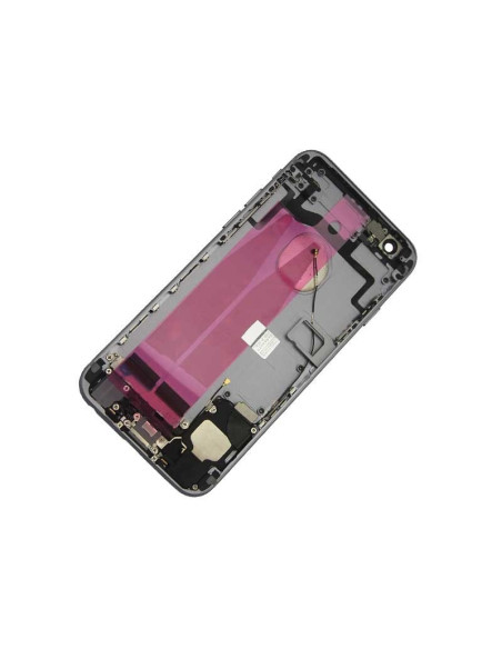 Chasis con Tapa Trasera para iPhone 6s Negra (Gris Especial)