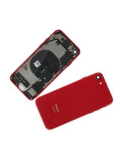 Chasis con Tapa Trasera para iPhone 7 Roja 2