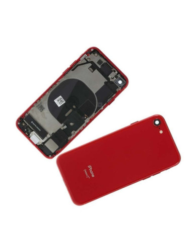 Chasis con Tapa Trasera para iPhone 7 Roja