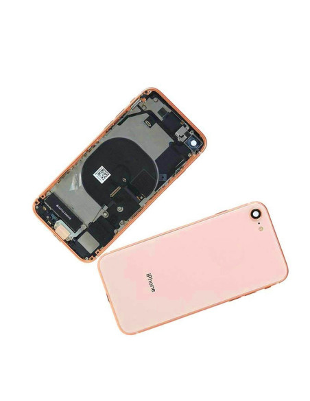 Chasis con Tapa Trasera para iPhone 7 Oro Rosa