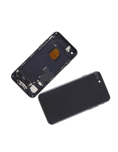 Chasis con Tapa Trasera para iPhone 7 Negra Mate