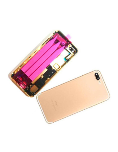 Chasis con Tapa Trasera para iPhone 7 Plus Oro Rosa