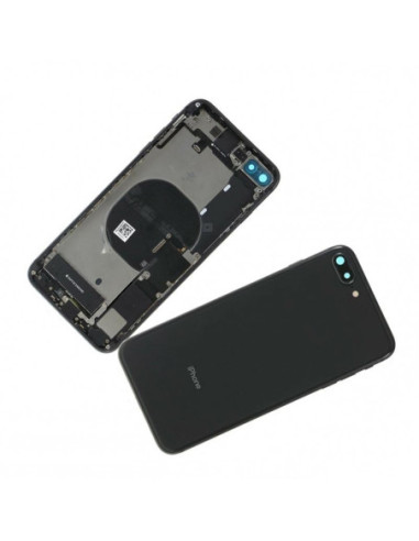 Chasis con Tapa Trasera para iPhone 7 Plus Negra Mate