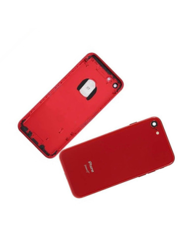 Chasis con Tapa Trasera para iPhone 8 Roja