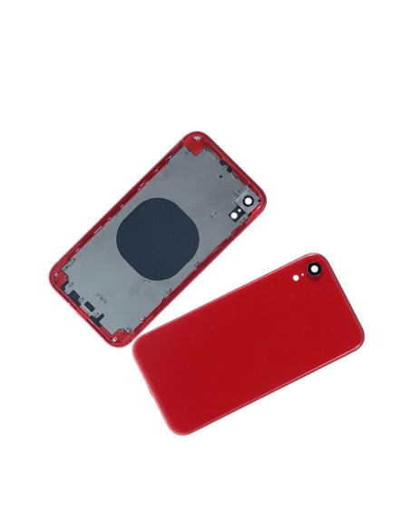 Chasis con Tapa Trasera para iPhone XR Rojo