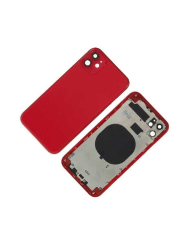 Chasis con Tapa Trasera para iPhone 11 Roja
