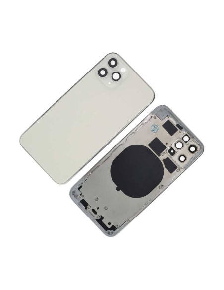 Chasis con Tapa Trasera para iPhone 11 Pro Blanca