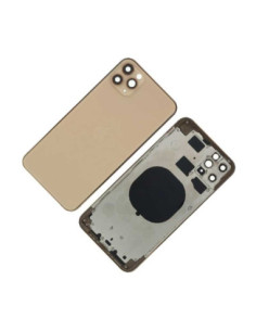 Chasis con Tapa Trasera para iPhone 11 Pro Max Oro 2