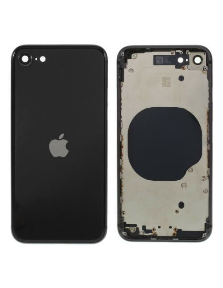 Chasis con Tapa Trasera para iPhone SE 2020 Negra