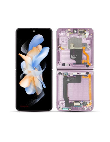Pantalla completa para Samsung Galaxy Z Flip 4 5G / F721 Púrpura (Original RENOVADO)