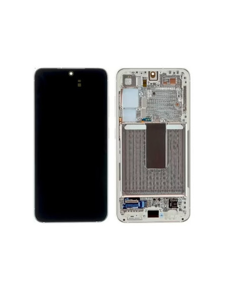 Pantalla completa para Samsung Galaxy S23 (S911B/DS) Con Marco Blanca (Original)