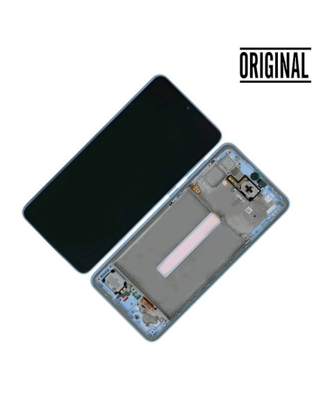 Pantalla para Samsung A33 5G /A336 con Marco Azul (Original Service Pack)