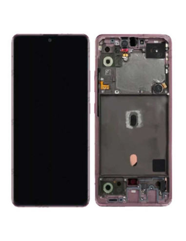 Pantalla para Samsung A51 5G /A516 con Marco Rosa (Original Service Pack)