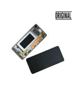 Pantalla para Samsung S10 /G973 Plata/Blanca (Original Service Pack) 2