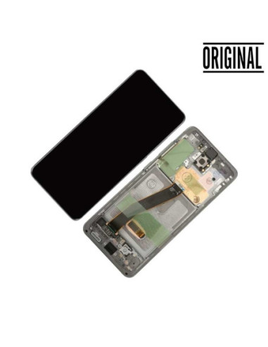Pantalla para Samsung S20 4G/5G (G980/G981) Plata/Blanca (Original Service Pack)