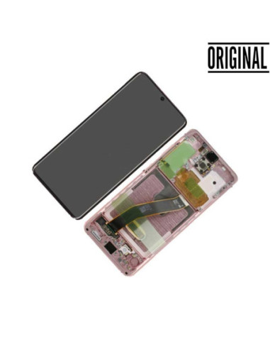 Pantalla para Samsung S20 4G/5G (G980/G981) Rosa (Original Service Pack)