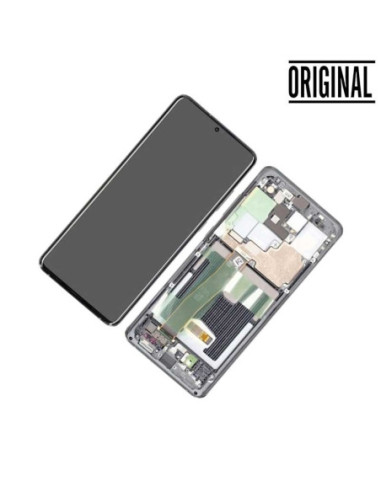 Pantalla para Samsung S20 Ultra /G988 Plata/Blanco (Original Service Pack)
