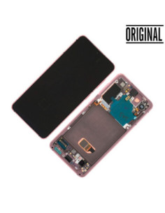 Pantalla para Samsung S21 5G /G991 Rosa/Lila (Original Service Pack) 2
