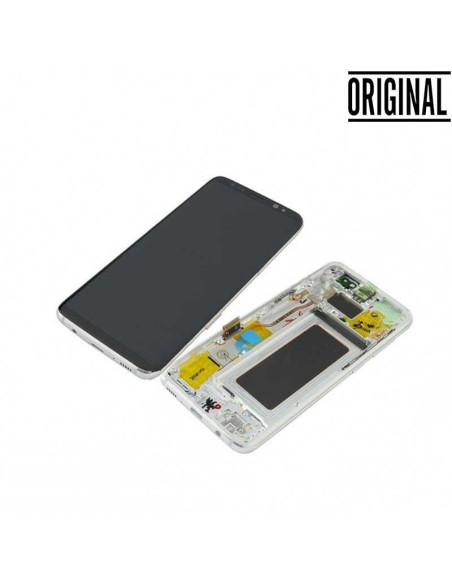 Pantalla para Samsung S8 /G950 Plata/Blanca (Original Service Pack)