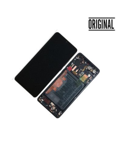 Pantalla para Huawei P30 Pro (2019) Con Marco Negro Original Servicepack