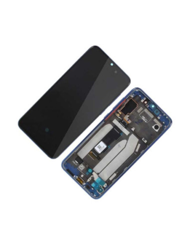 Pantalla para Xiaomi Mi 9 SE con Marco Azul (Original Service Pack)
