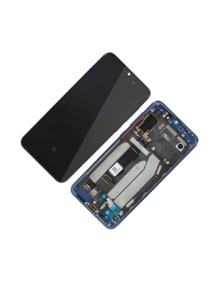 Pantalla para Xiaomi Mi 9 SE con Marco Azul (Original Service Pack)