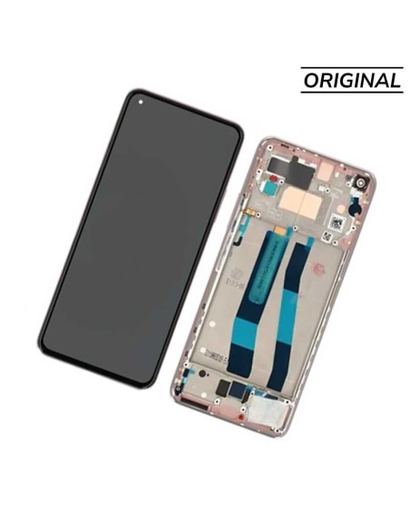 Pantalla para Xiaomi Mi 11 Lite 5G NE / 11T Lite Con Marco Rosa (Original Service Pack)