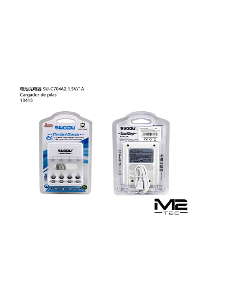 Cargador de bateria SU-C704A2 1,5V/1A