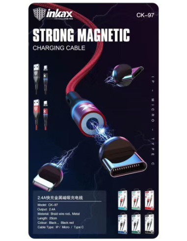 Cable Magnetico Rapida 2.4A Tipo-C