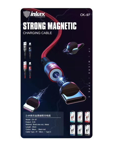 Cable Magnetico Rapida 2.4A Tipo-C