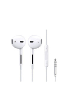 Auriculares estereo con Aislamiento de Ruido para iPhone Blanco 2