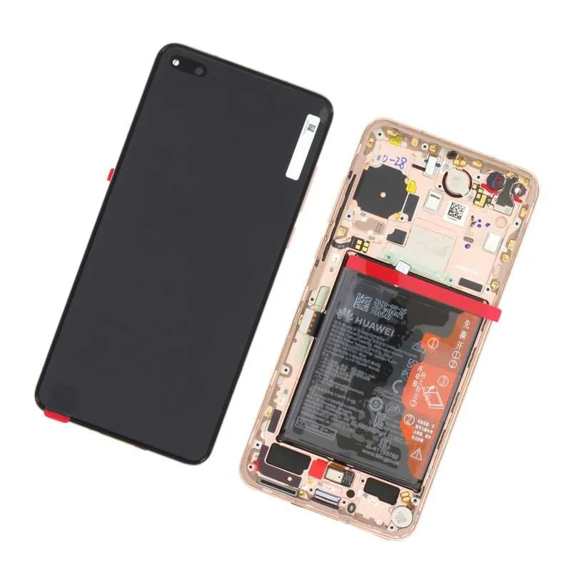 Pantalla para Huawei P40 Con Marco Oro (Original Service Pack)