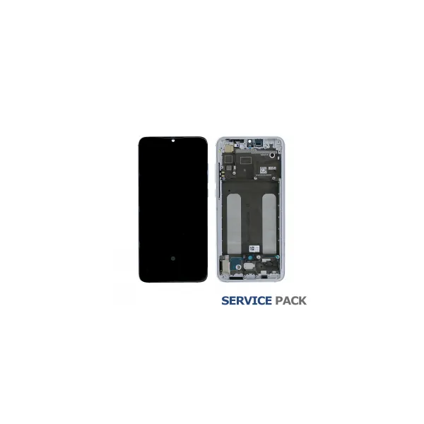 Pantalla para Xiaomi Mi 9 Lite con Marco Azul (Original Service Pack)